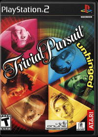 Trivial Pursuit Unhinged Playstation 2 US box art